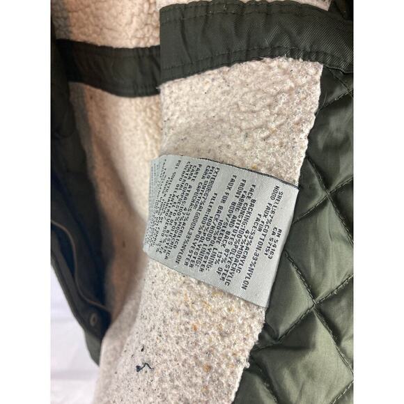 Levis Hooded faux fur trim fishtale parka jacket size medium - Picture 5 of 9